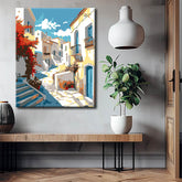 Paint by Numbers Santorini Painting